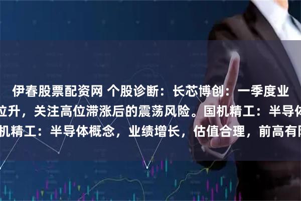 伊春股票配资网 个股诊断：长芯博创：一季度业绩大增，股价放量快速拉升，关注高位滞涨后的震荡风险。国机精工：半导体概念，业绩增长，估值合理，前高有阻力（刘欣）