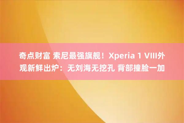 奇点财富 索尼最强旗舰！Xperia 1 VIII外观新鲜出炉：无刘海无挖孔 背部撞脸一加